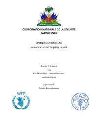Strategic Orientations for Humanitarian Aid Targeting in Haiti