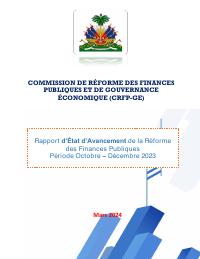 (2024-03) Report on the Status of the Public Finance Reform (October–December 2023 to March 2024)