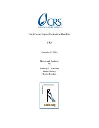 Haiti Cacao Impact Evaluation Baseline