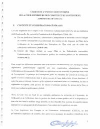Charter of the CSCCA's Internal Audit Unit