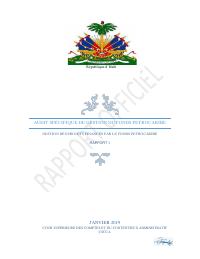 Special Audit of PetroCaribe Fund Management: Management of Fund-Financed Projects, Report 1 (January 2019)
