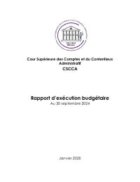(2025-01) Budget Execution Report as of September 30, 2024 (Q4, FY 2023-2024)