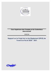 (2022-07) Report on the Draft Budget Settlement Law (RPLR), FY 2020-2021