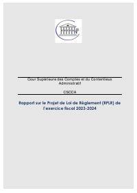 (2026-05) Report on the Draft Budget Settlement Law (RPLR), FY 2023-2024 (preliminary)