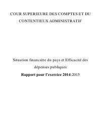 (2014-06) Report on the Country's Financial Situation and Efficiency of Public Expenditure, FY 2014-2015