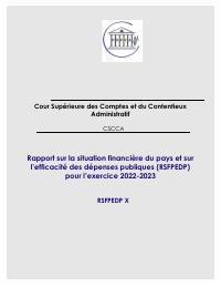 (2023-05) Report on the Country's Financial Situation and the Efficiency of Public Expenditure (RSFPEDP X), FY 2022-2023
