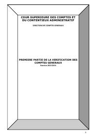 (FY2014) First Part of the Verification of the General Accounts, Fiscal Year 2013-2014