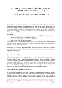 (2017-05) Reflections on the Haitian Land-Tenure Context