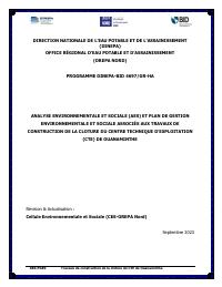 (2023-09) Analiz anviwonmantal ak sosyal ak plan jesyon pou konstriksyon kloti Sant Teknik Eksplwatasyon Wanament lan