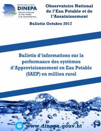(2017-10) Bilten enfòmasyon sou pèfòmans SAEP nan zòn riral, oktòb 2017