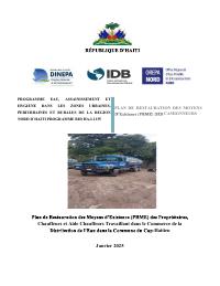 (2025-01) Plan restorasyon mwayen egzistans pou kamyonèt, chofè ak èd chofè nan komès dlo, Okap (HA-L1135), vèsyon ekspije