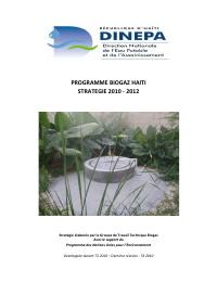 (2010-2012) Haiti Biogas Programme Strategy 2010-2012