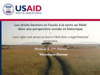 (2012) Land Rights and Access to Land in Haiti from a Social and Historical Perspective
