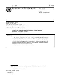 (2006) Report of the Ad Hoc Advisory Group on Haiti (E/2006/69)