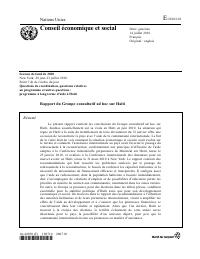 (2010) Report of the Ad Hoc Advisory Group on Haiti (E/2010/102)