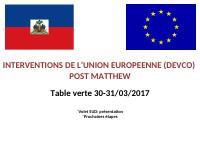 (2017-03) European Union Post-Matthew Interventions in the Sud