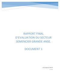 Evaluation of the Seed Sector in the Grand'Anse