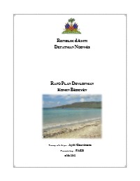 (2012) Bèdeyèn Communal Development Plan Report