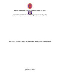 (2025-Q4) FAES Quarterly Report, October to December 2025