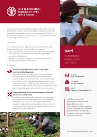 (2021) Haiti: Humanitarian Response Plan 2021-2022 (FAO Chapter)