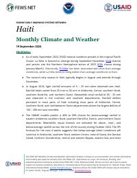 Ayiti, klima ak metyo mansyèl, out 2024