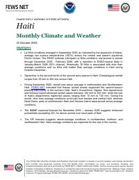 Ayiti, klima ak metyo mansyèl, septanm 2025