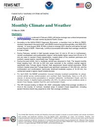 Ayiti, klima ak metyo mansyèl, fevriye 2026