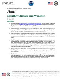 Ayiti, klima ak metyo mansyèl, avril 2026
