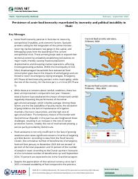 (2024-02) Food Security Outlook, February - September 2024: Persistence of acute food insecurity exacerbated by insecurity and political instability in Haiti