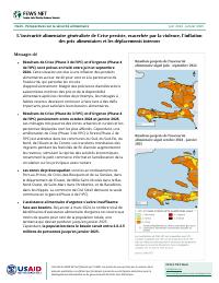 (2024-06) Food Security Outlook, June 2024 - January 2025: Widespread Crisis food insecurity persists, exacerbated by violence, food price inflation and internal displacement
