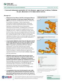 (2024-10) Food Security Outlook, October 2024 - May 2025: Widespread Crisis food insecurity remains, worsened by violence, food price inflation and internal displacement