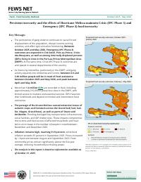(2025-10) Food Security Outlook: Persistent insecurity and the effects of Hurricane Melissa maintain Crisis and Emergency food insecurity