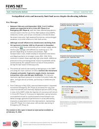 (2026-02) Food Security Outlook: Sociopolitical crisis and insecurity limit food access despite decelerating inflation
