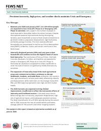 (2026-06) Food Security Outlook: Persistent insecurity, high prices and weather shocks maintain Crisis and Emergency, June 2026 to January 2027
