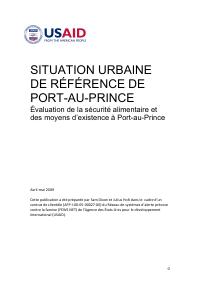 Port-au-Prince Urban Baseline: Food Security and Livelihoods Assessment