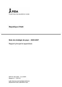 (2025-07) Republic of Haiti: Country Strategic Note 2025-2027