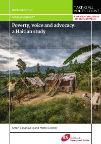 Poverty, Voice and Advocacy: A Haitian Study