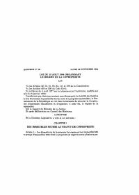 (1984-08-13) Law of 13 August 1984 Organizing the Condominium Property Regime