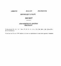 (1995-05-04) Decree Regulating the Organization and Operation of the National Institute of Agrarian Reform