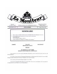 (2005-10-12) Decree of 12 October 2005 Creating the National Center for Geospatial Information