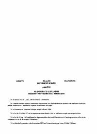 (2001) Order Declaring Public Utility for the Habitation Leclerc Site