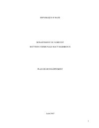 Development Plan for the Haut Maribaroux Communal Section