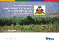 (2012-06) Haiti Land Transaction Manual, Volume 1