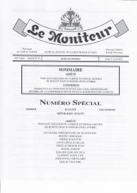 (2025-04-17) Order Creating the Haitian National Committee on Restitution and Reparation (CNHRR)