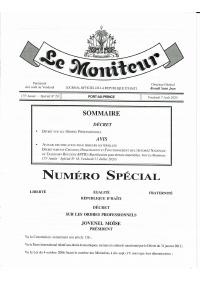 (2020-03-11) Decree on Professional Orders