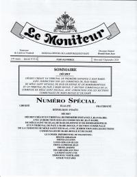 (2024-09-02) Decree Creating a Court of First Instance at Jean Rabel and a Justice of the Peace Court at Mare-Rouge