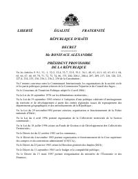 (2006-02-01) Decree Setting the Fundamental Principles for Managing Public Service Posts