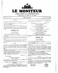 (FY1944) Fiscal Acts of 15 November 1943 (Le Moniteur, 98th year No. 91)