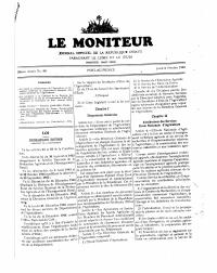 (FY1950) Fiscal Acts of 6 October 1949 (Le Moniteur, 104th year No. 98)