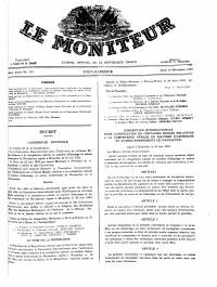 (FY1954) Zak finansye 19 novanm 1953 (Le Moniteur, 108yèm ane No 110)